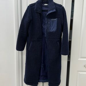 Columbia long fleece jacket